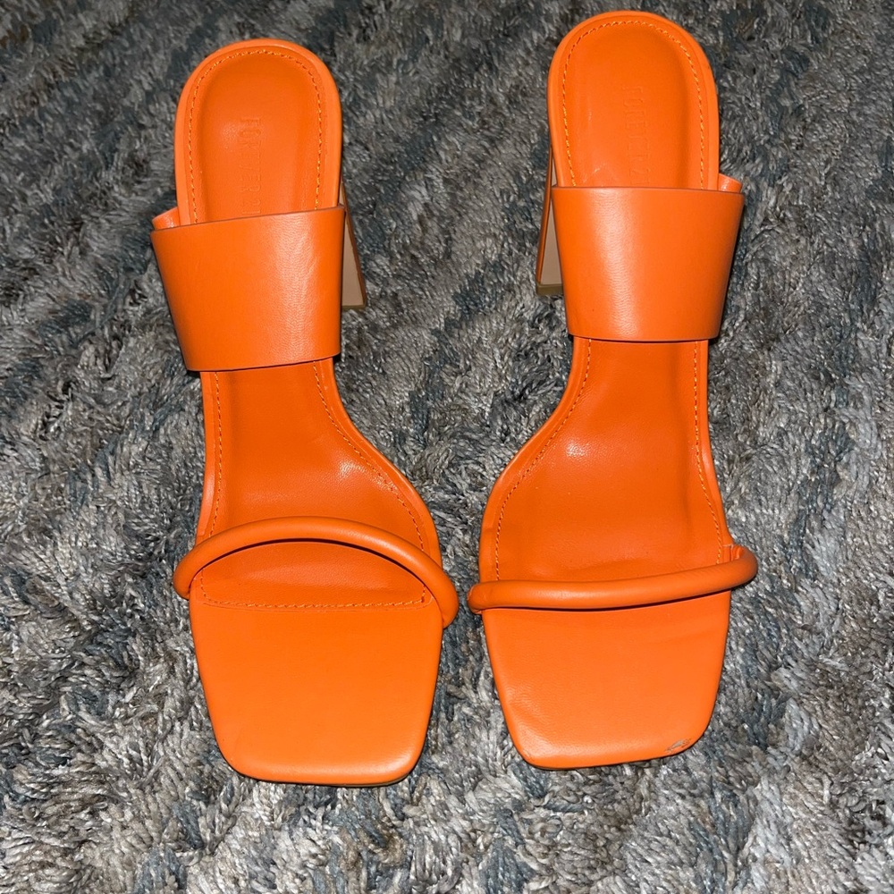 Forever 21 Vibrant Orange Heels